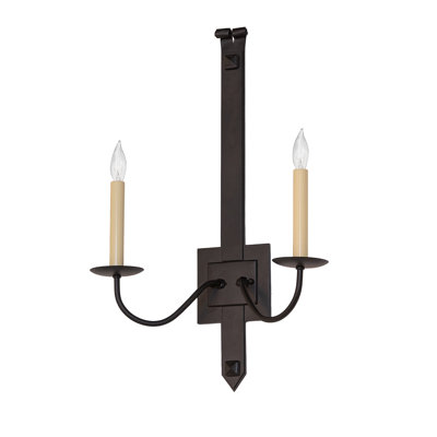 Steel Candle Wall Light