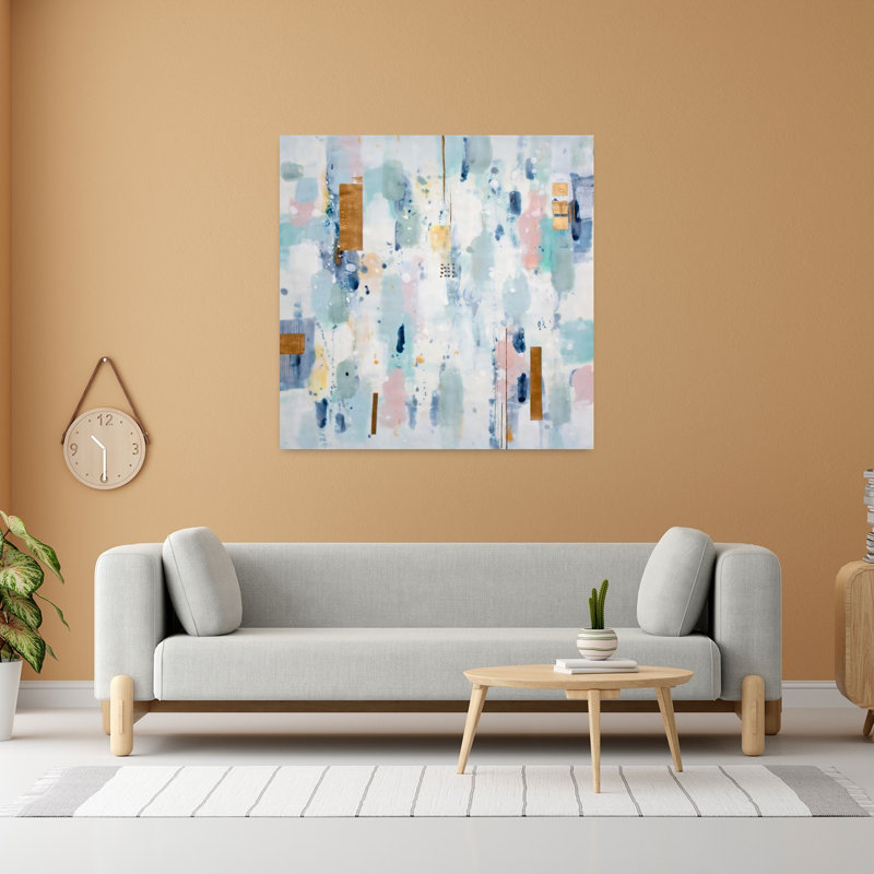 Sunset Abstract Contemporary Art, 48" H x 48" W