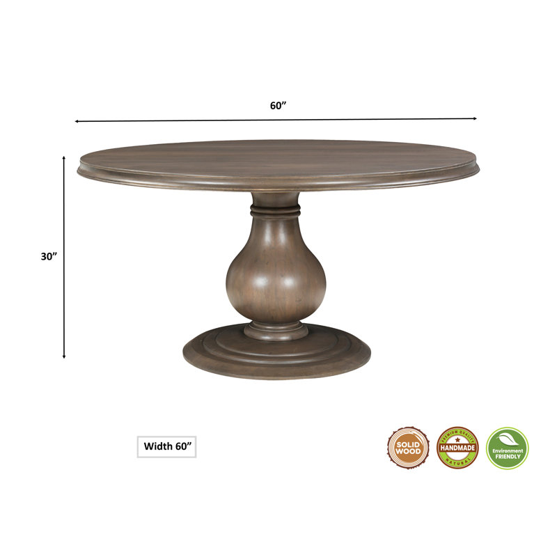 Niles with Solid Wood Base Dining Table