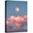 " Pink Cloudy Sky Moon " Print-99543039