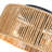 2-light 12in" Ceiling Light with Paper Rattan Shade