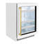 ZLINE Autograph 24" Touchstone Wine Cooler w/ White Glass Door & Bronze Handle-772531173