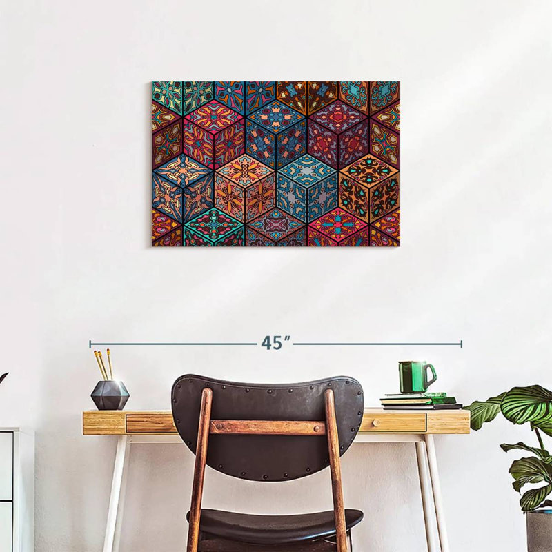Kerner Mandala Cubes, 20" H x 30" W