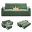 Canapé-lit convertible 2-en-1 Ce canapé-lit polyvalent en tissu velours est idéal pour les salons, les chambres à coucher, les appartements et les espaces compacts.-1143881028
