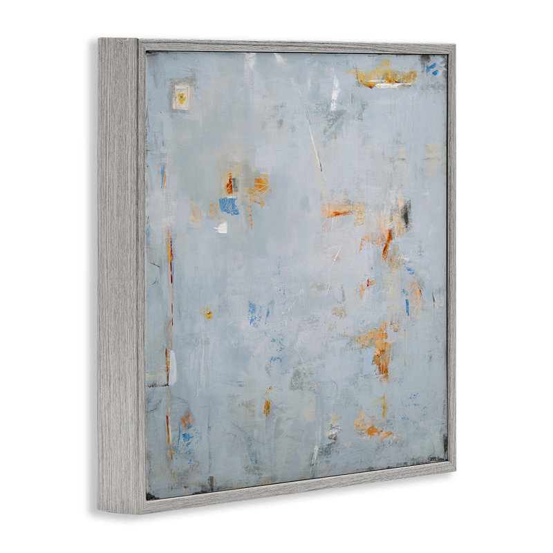 Abstrait gris et décorations encadrées, estampe par Jodi Major, Estampe numérique Farmhouse, H 17 po x l 17 po