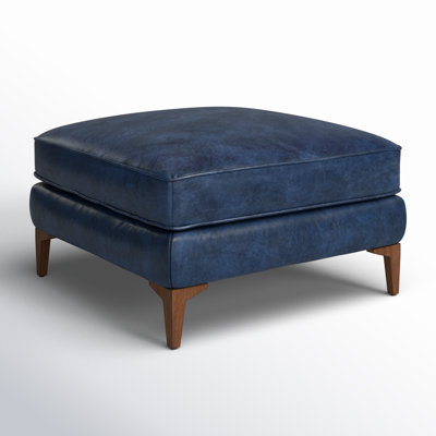 Essex Full-Grain Genuine Leather Ottoman