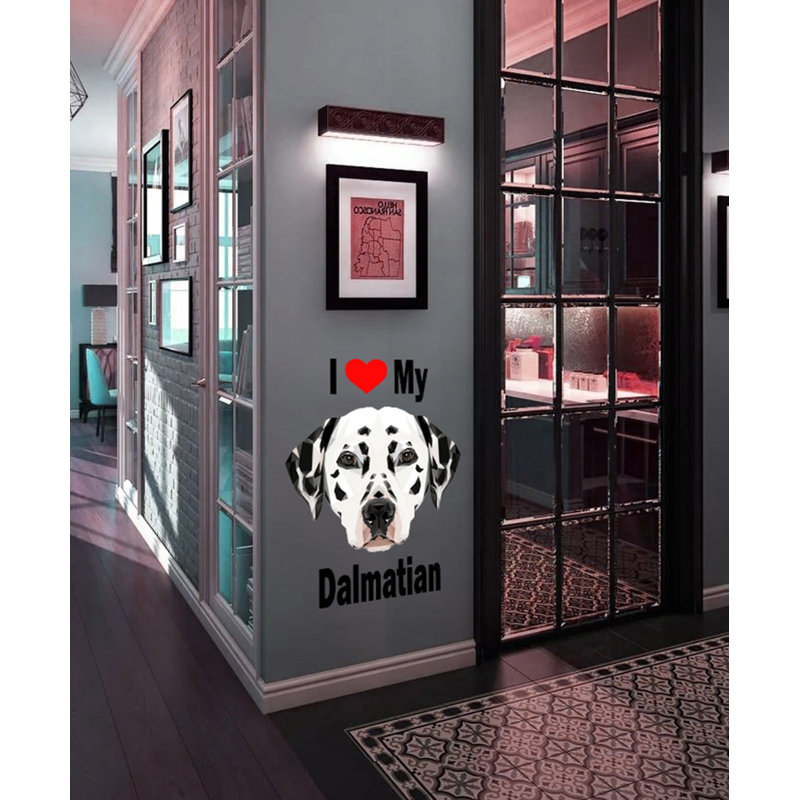 Adhésif décoratif chien Dalmatien, H 22 po x l 26 po