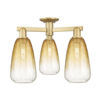 Plafonnier semi-encastré 3 lumières Jacquette