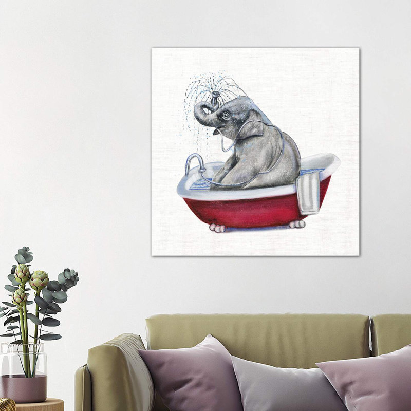 «Bathing Beauty II» - reproduction, H 18 po x l 18 po x 1,5 po, Toile tendue