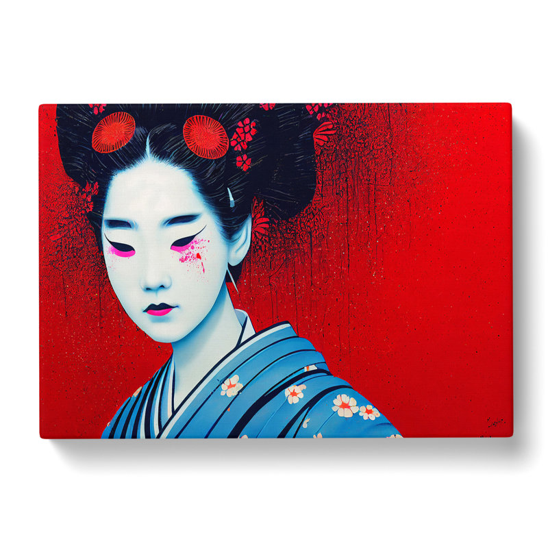 Painted Geisha Vol.1 Abstract - Wrapped Canvas, 50cm H x 76cm W x 3cm D
