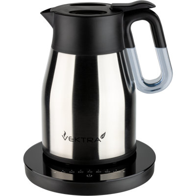 Vacuum Insulated Electric Kettles Insulated, Eco-Friendly, Easy Pour, Cordless Kettle, 1.5 Litre, Stainless Steel