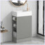 Meuble-lavabo moderne avec tablette à deux niveaux-102422890