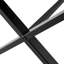 Meza Rounded Extendable Dining Table with Cross Metal Legs-95256468-95373326