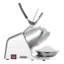 Broyeur à glace pilée, 130 kg/h, machine à granita électrique à 4 lames, 300 W, 2000 tr/min, pour usage domestique et professionnel, en acier inoxydable avec bol et couvercle, couleur argent.