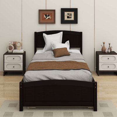 Lit plateforme simple avec lit gigogne