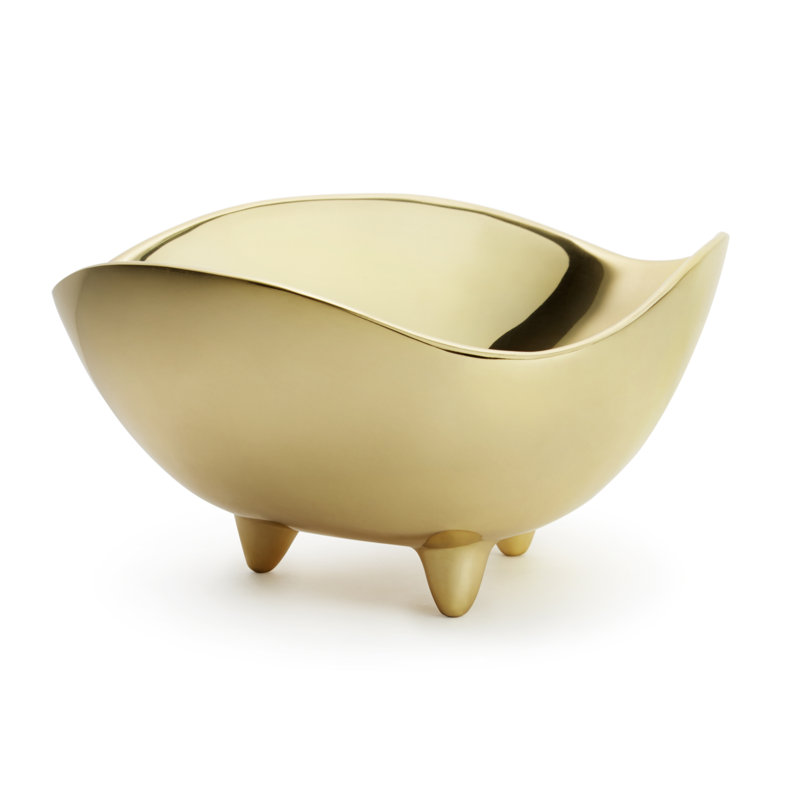 Triangular Serving Bowl, 3.19" H x 7.64" W x 6.1" D