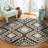 Hand-tufted Wool Geometric Gray Indoor Area Rug-213688934