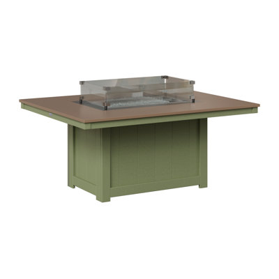 Berlin Gardens Donoma Rectangular Fire Pit Table