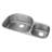 Lustertone 36.25" L x 21.125" W Double Basin Undermount Kitchen Sink Kit
