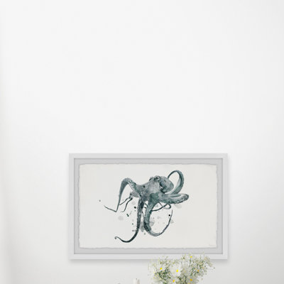 «Wondering Octopus», reproduction encadrée