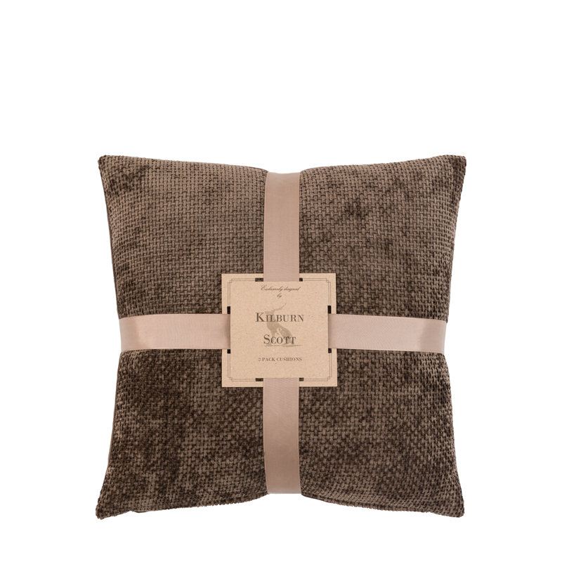 Square Cushion, Brown