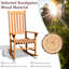 Chaise berçante d'extérieur simple pour terrasse