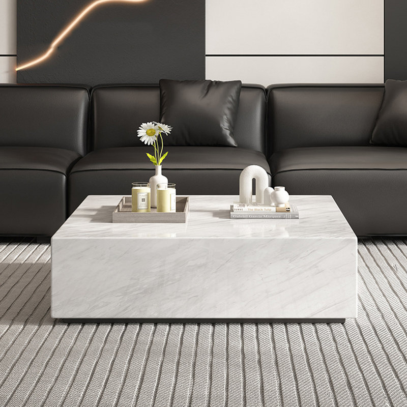 Italian Minimalist Square Coffee Table
