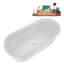 Baignoire autoportante 59 "avec drain interne Streamline-102144227