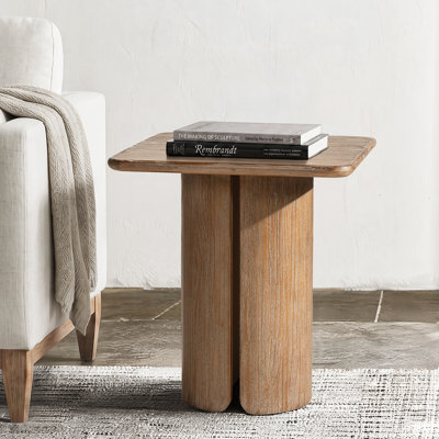 Table d'appoint carrée à piédestal 22 po Flickinger