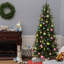 The Holiday Aisle® 6.5ft. Dunhill Fir Slim Tree with Clear Lights-105626653-105626652