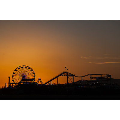 Santa Monica Pier by Renan Carvalhais - Wrapped Canvas Print