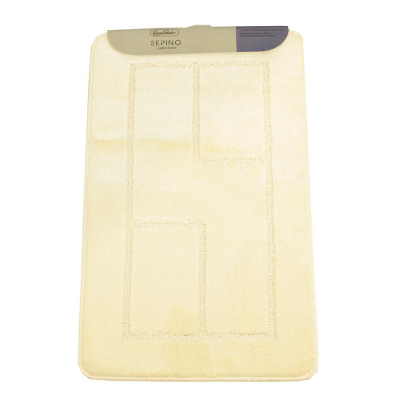 Abibatu Non-Slip Bath Rug, Cream