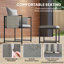 Steel Patio Dining Set Table,
