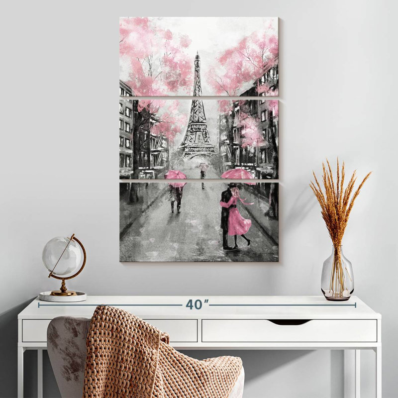 Lilie pop rose Paris, H 32 po x l 20 po