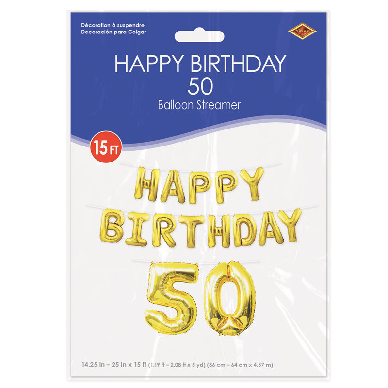 Joyeux Anniversaire 50 banderoles