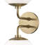 Luna Steel Armed Sconce-1762557414