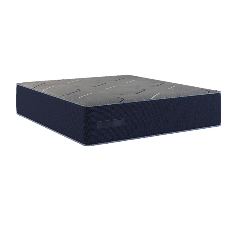 Matelas froid et ferme par lit simple avec mousse de gel à soulagement amélioré et confort de soutien bleu marine