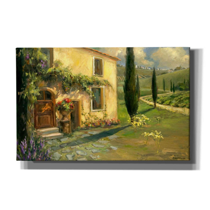«Red Tuscan Spring» par Allayn Stevens, Red Barrel Studio®, art mural sur toile, H 26 po x l 40 po x P 1,5 po