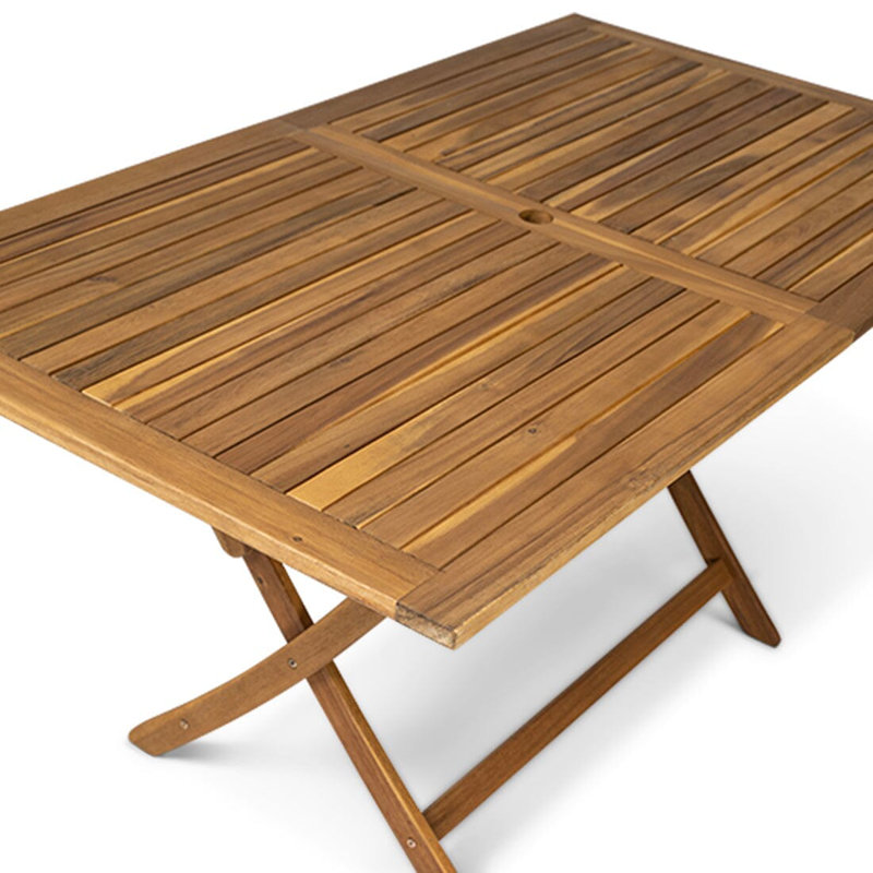 Nayoun 6 - Person Patio Dining Set with Rectangular Table, No Umbrella