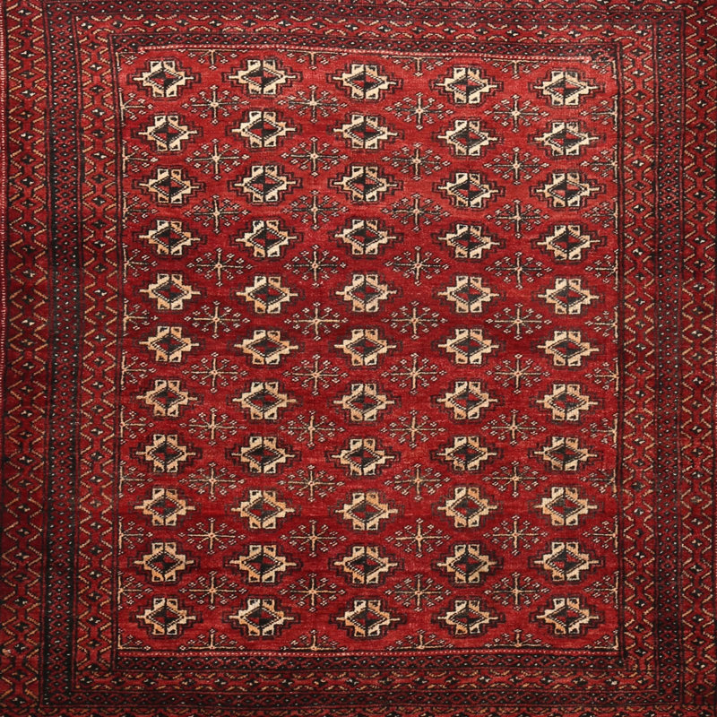 Southwestern Indoor Rug, Square 4'