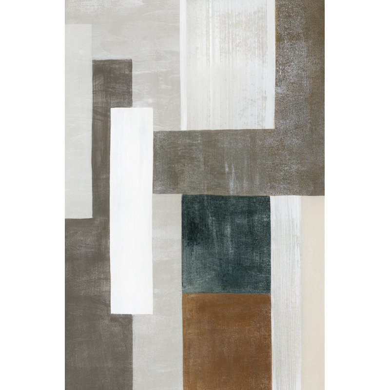 Industrial Layers I by Grace Popp - Wrapped Canvas Painting, 46cm H x 30cm W x 3.8cm D