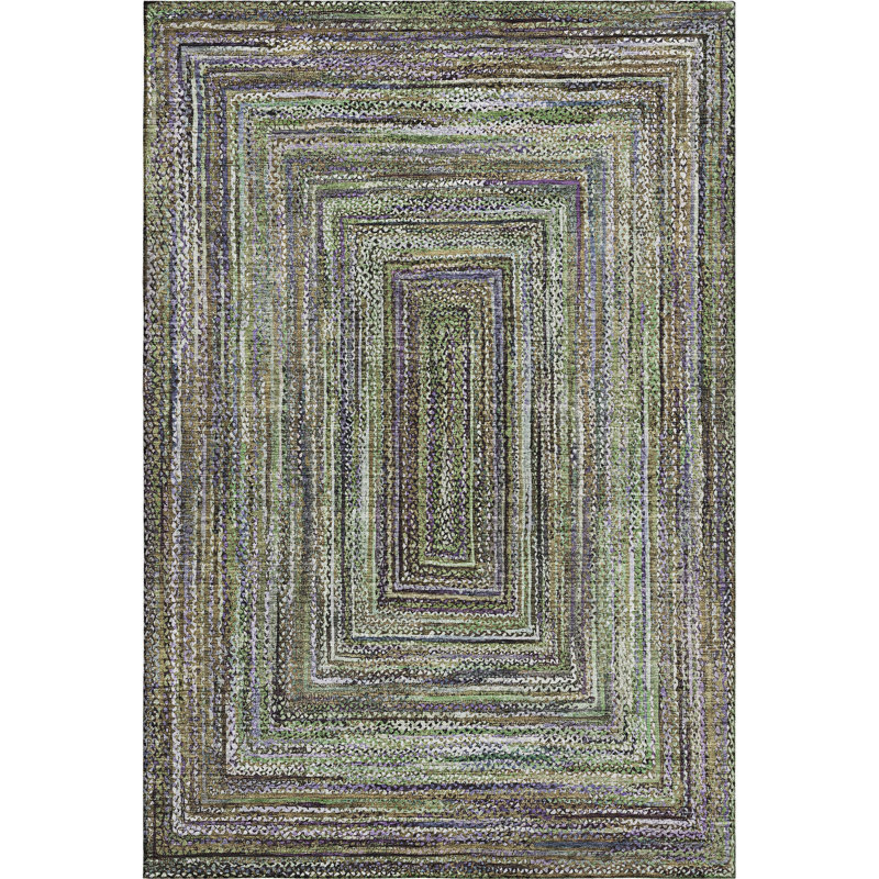 Premium Machine Washable Bucz AMF1725 Geometric Rug, Rectangle 3' x 5'