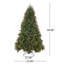 Arbre de Noël d'aspect épinette verte-374795487