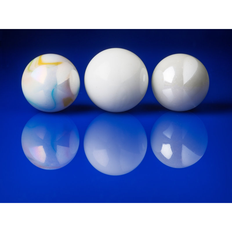 Marbles Print by Philippe Monthoux, Black Framed Canvas, 24" H x 32" W