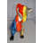 Modern Graffiti Looking Weenie Dachshund Dog Statue From Resin  25" X 10" X 15"H