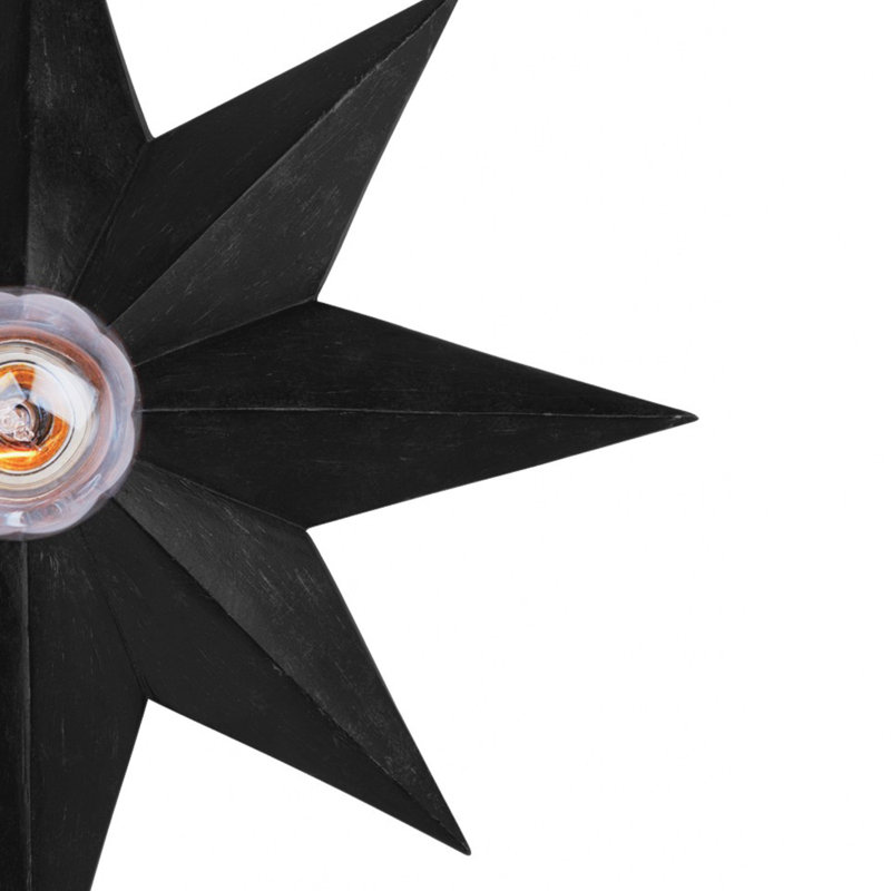 Applique murale noire 1 lumière Danny