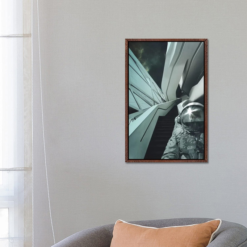 Memories by Rob Hakemo - Print on Canvas, Classic Brown Wood Framed, 66.04 cm H x 45.72 cm W