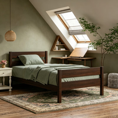 Twin Bed with Headboard and Footboard