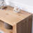 Rustic Solid Wood Console Table With Storage Shelf