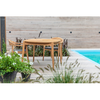 Chaise avec accoudoirs brune Copenhagen